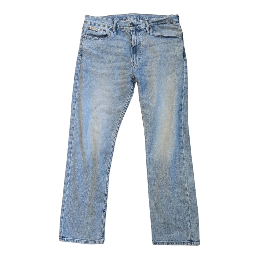 Calvin Klein Standard Straight Classic Blue Denim Jeans W33 L30